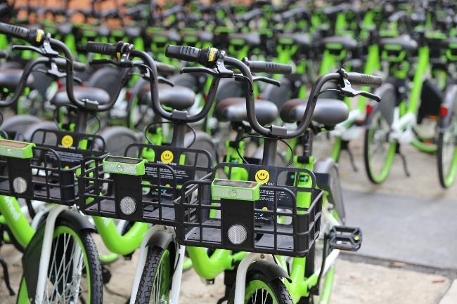 A group of green bicycles

AI-generated content may be incorrect.